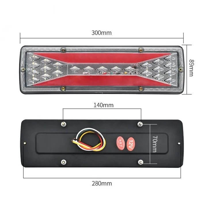 12V Комплект мултифункционални диодни стопове - T43 – снимка 3