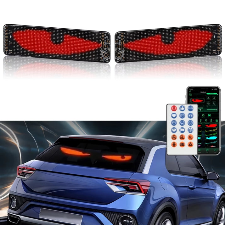 Светещи LED очи за предно стъкло, дяволски очи Devil Eyes 60 / 12см – снимка 3