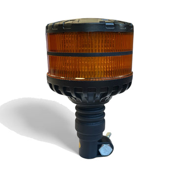LED авариен буркан нисък на прът с жълта светлина – ДЕН / НОЩ функция, 12 / 24V, сертифициран R65 / E9
