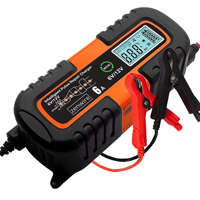Зарядно за акумулатор 6A / 6-12V SMART – снимка 2