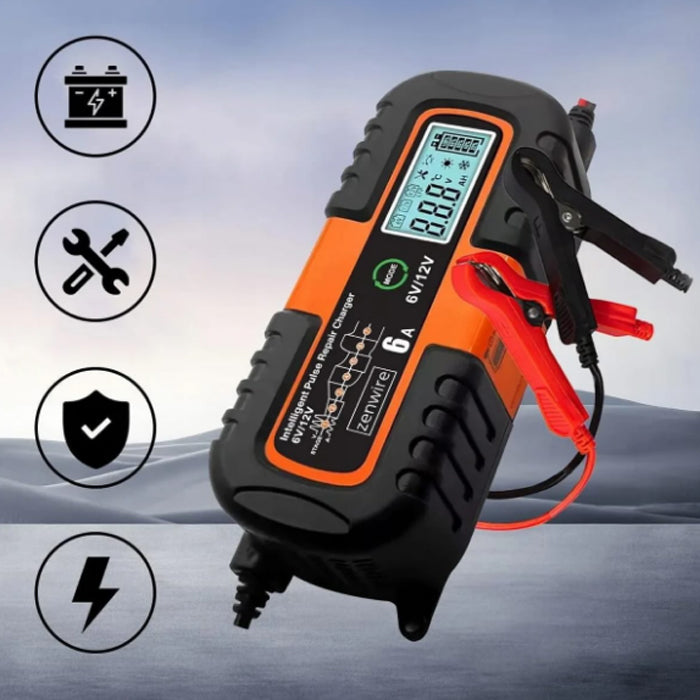 Зарядно за акумулатор 6A / 6-12V SMART – снимка 3