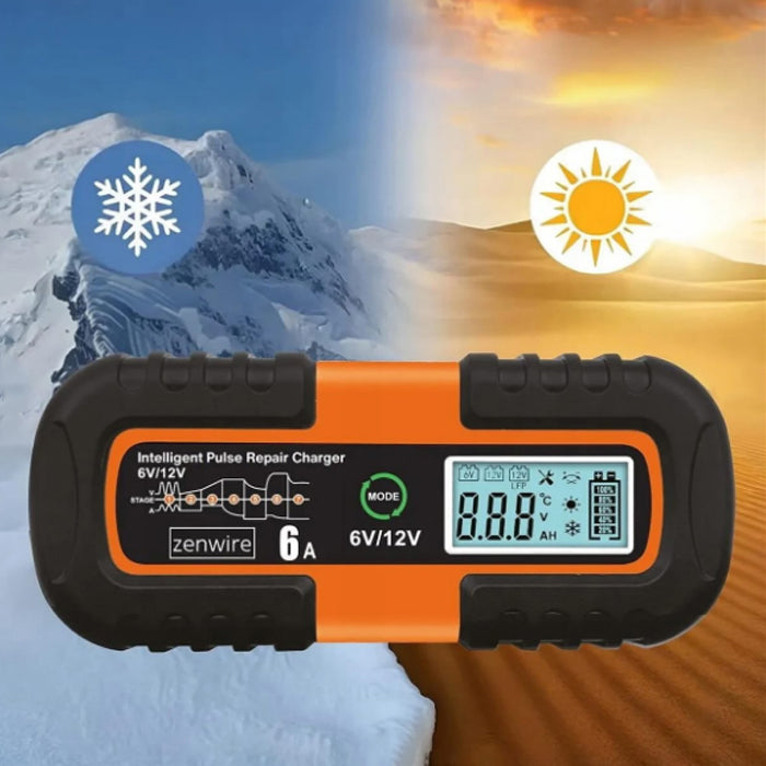 Зарядно за акумулатор 6A / 6-12V SMART – снимка 4