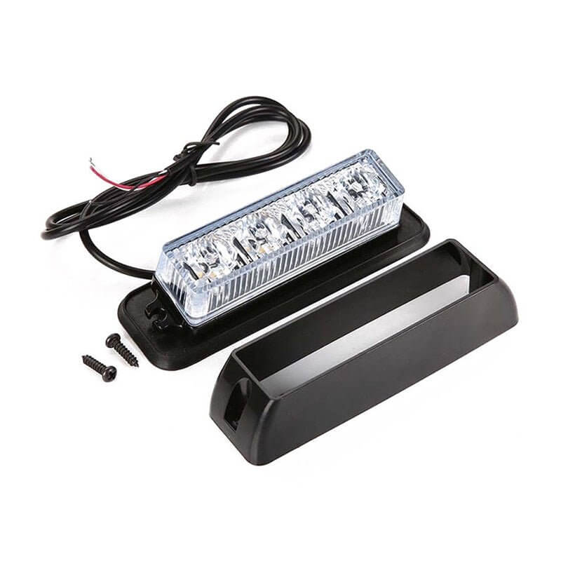 4 LED аварийна светлина, блиц, жълта диодна светлина 12v – снимка 2