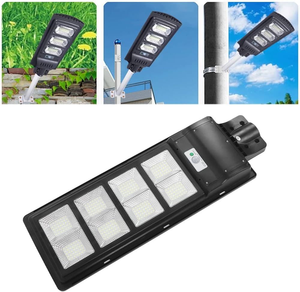 Улична соларна лампа Jortan със соларен панел и стойка, 400W, IP66, 12-16 часа автономия, Батерия 30 – снимка 3