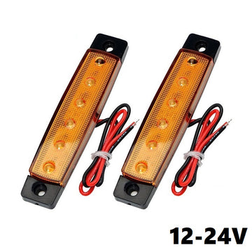 Габарит диоден 6 LED 12 / 24V - ЖЪЛТ