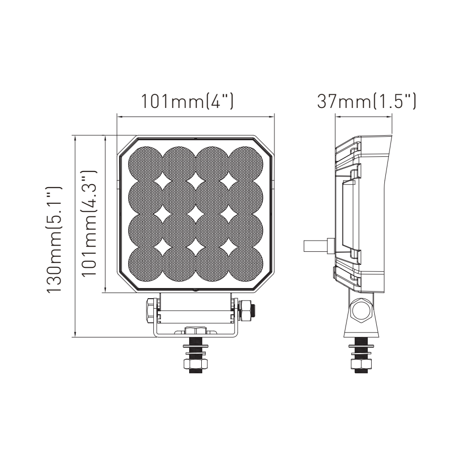 LED Халоген за задна светлина / Работна лампа 12-24V - T754 – снимка 4