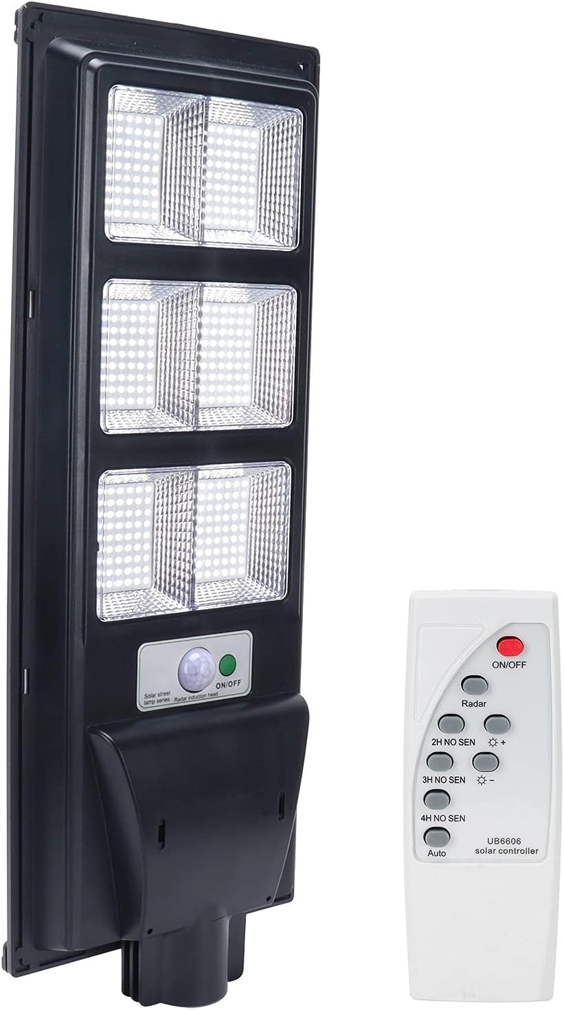Улична соларна лампа Jortan със соларен панел и стойка, 300W, IP66, 12-16 часа автономия, Батерия 15 – снимка 2