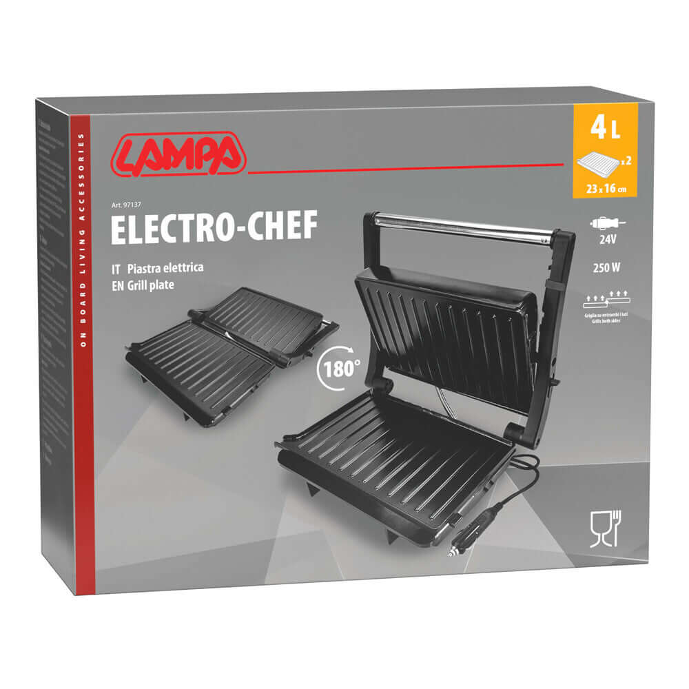 Electro-Chef Grill Plate 24V / 250W – електрическа грил плоча за камион и кемпер – снимка 8