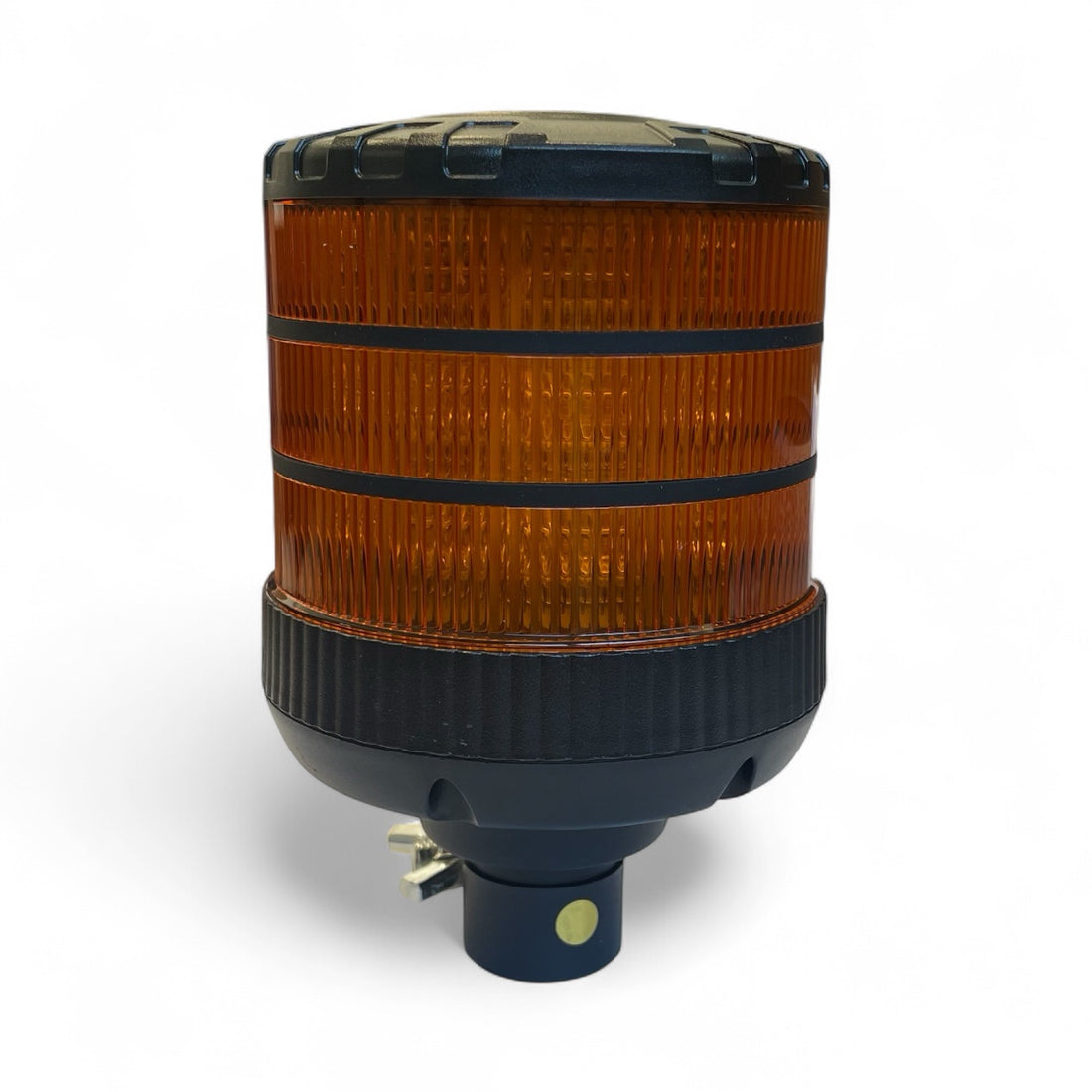 LED авариен буркан на прът с жълта светлина – ДЕН / НОЩ функция, 12 / 24V, сертифициран R65 / E9