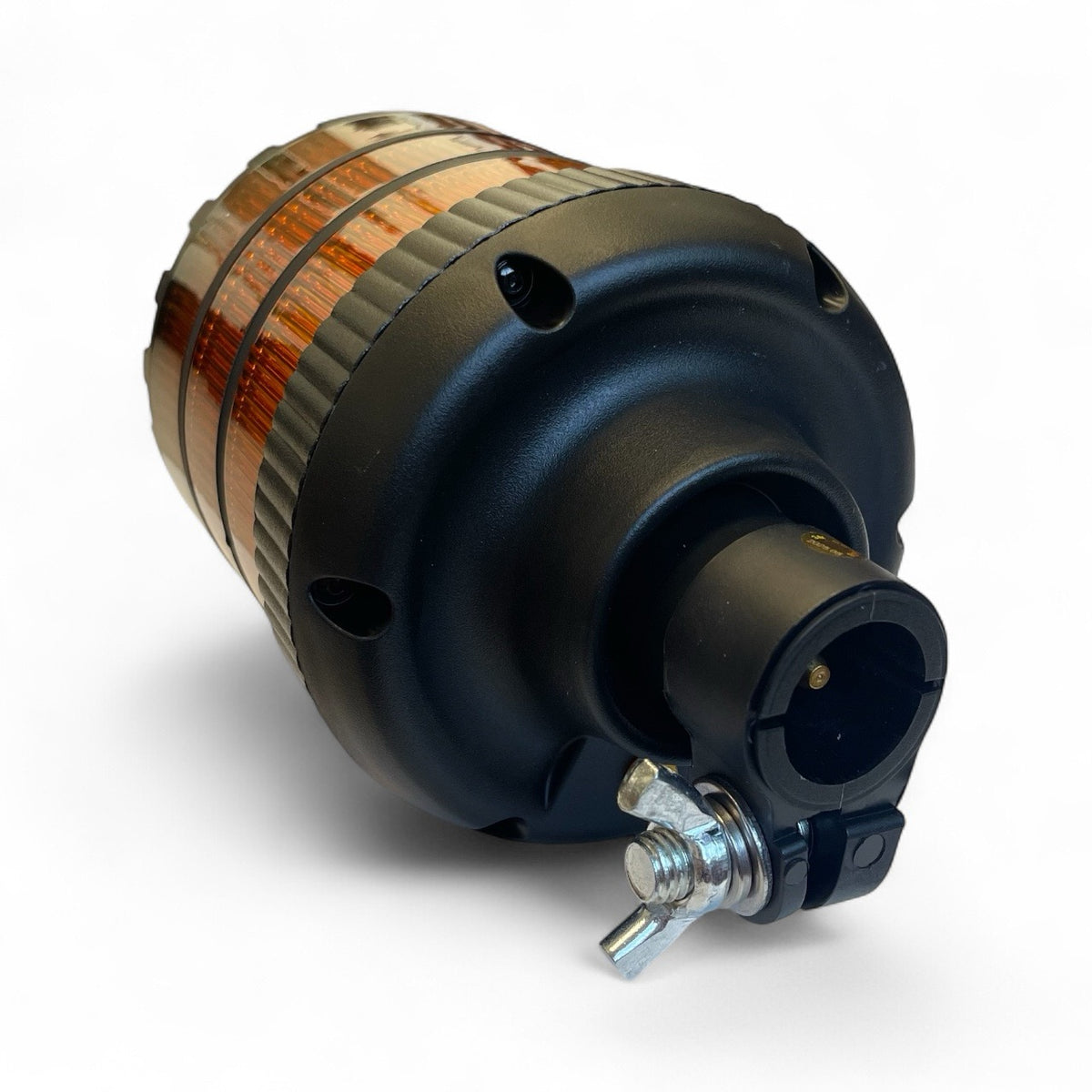 LED авариен буркан на прът с жълта светлина – ДЕН / НОЩ функция, 12 / 24V, сертифициран R65 / E9 – снимка 3