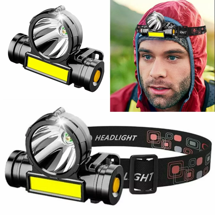 Челник 2 LED - 4в1 с USB кабел