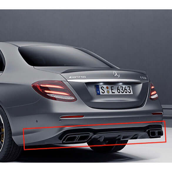 Заден дифузьор черен Mercedes-Benz E63s AMG Optik Sedan W213 (2016-2019) – снимка 7