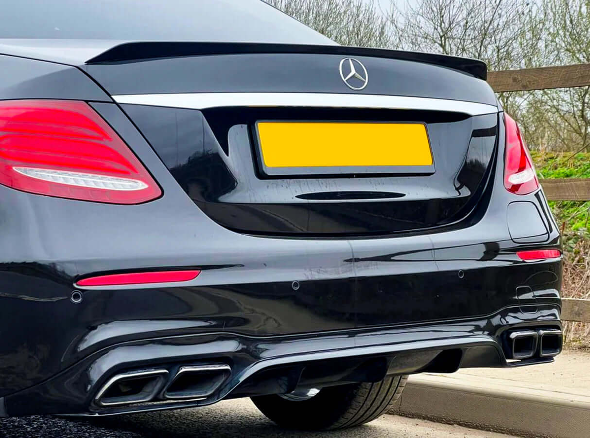 Заден дифузьор черен Mercedes-Benz E63s AMG Optik Sedan W213 (2016-2019) – снимка 6