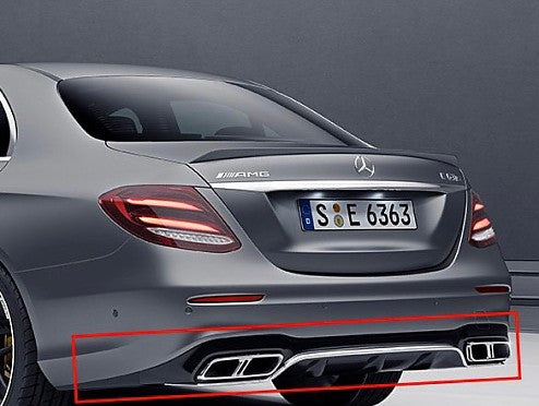 Заден дифузьор хром Mercedes-Benz E63s AMG Optik Sedan W213 (2016-2019) – снимка 5