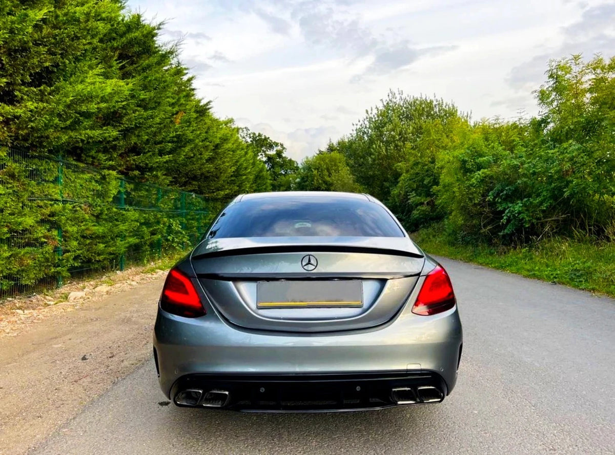 Дифузьор с накрайници amg optik c63 за Mercedes c-class w205 / s205 – снимка 6