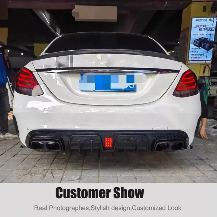 Дифузьор с накрайници brabus optik за Mercedes c-class w205 / s205 – снимка 6