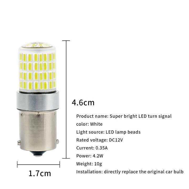 LED крушка бяла BA15s G-Tech 12 / 24V - T465 – снимка 3