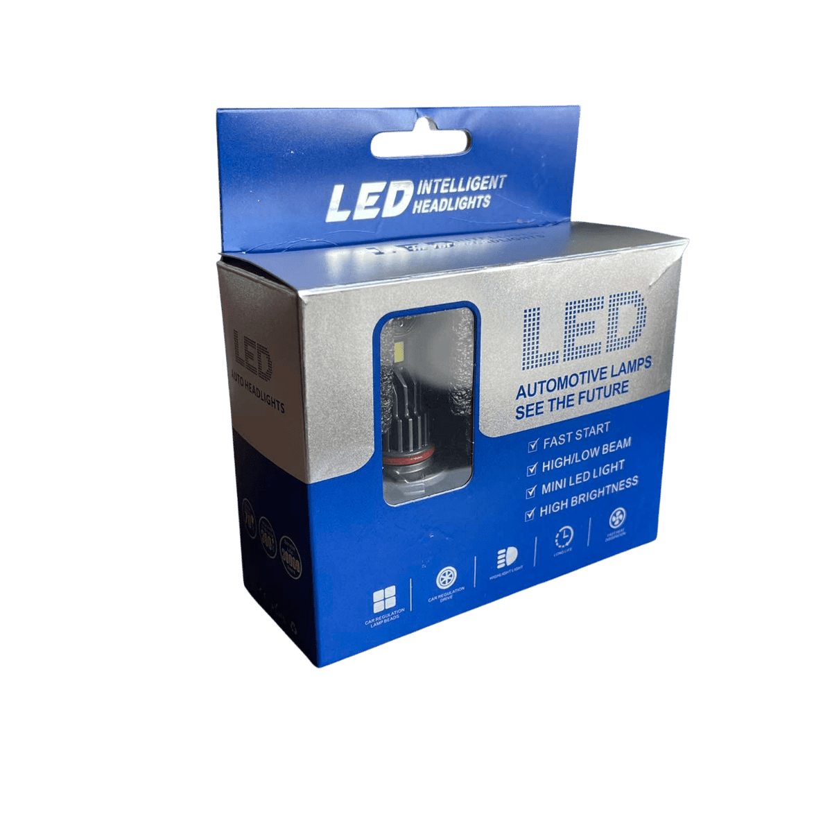 Диодни крушки HB3 200W с вграден вентилатор – снимка 3