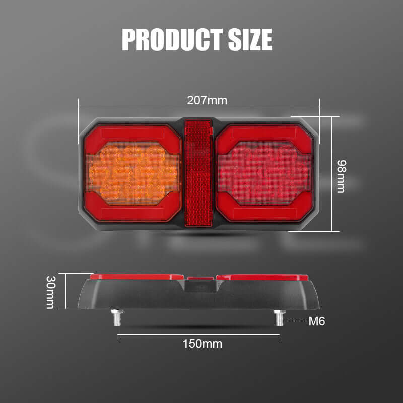 LED Диодни стопове с 4 светлини 12 / 24V - T681 – снимка 4