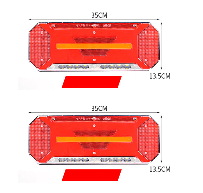Стоп к-т диоден ЛЕД 5 светлини с динамичен мигач 12 / 24V - T549 – снимка 3