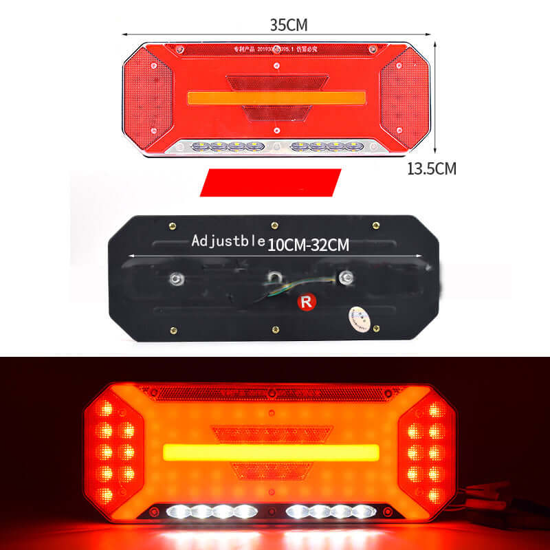 Стоп к-т диоден ЛЕД 5 светлини с динамичен мигач 12 / 24V - T549 – снимка 2