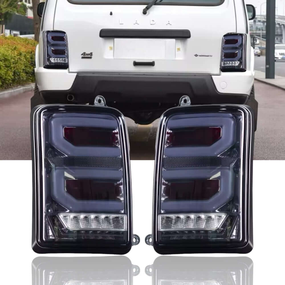 2 БРОЯ LED Диодни Опушени Тунинг Стопове за Lada Niva Задни Светлини - T512