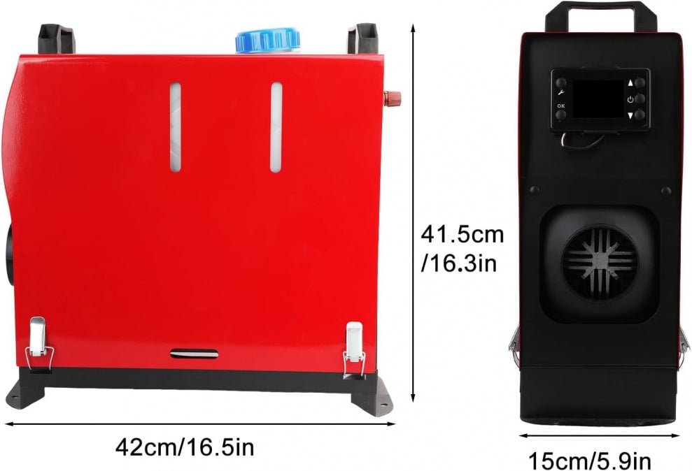 Суха преносима дизелова печка 8kw 12V / 24V / 220V за каравана кемпер къмпинг и др. – снимка 4
