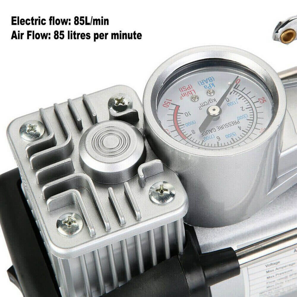 Двуцилиндров Компресор за гуми 12V – снимка 4