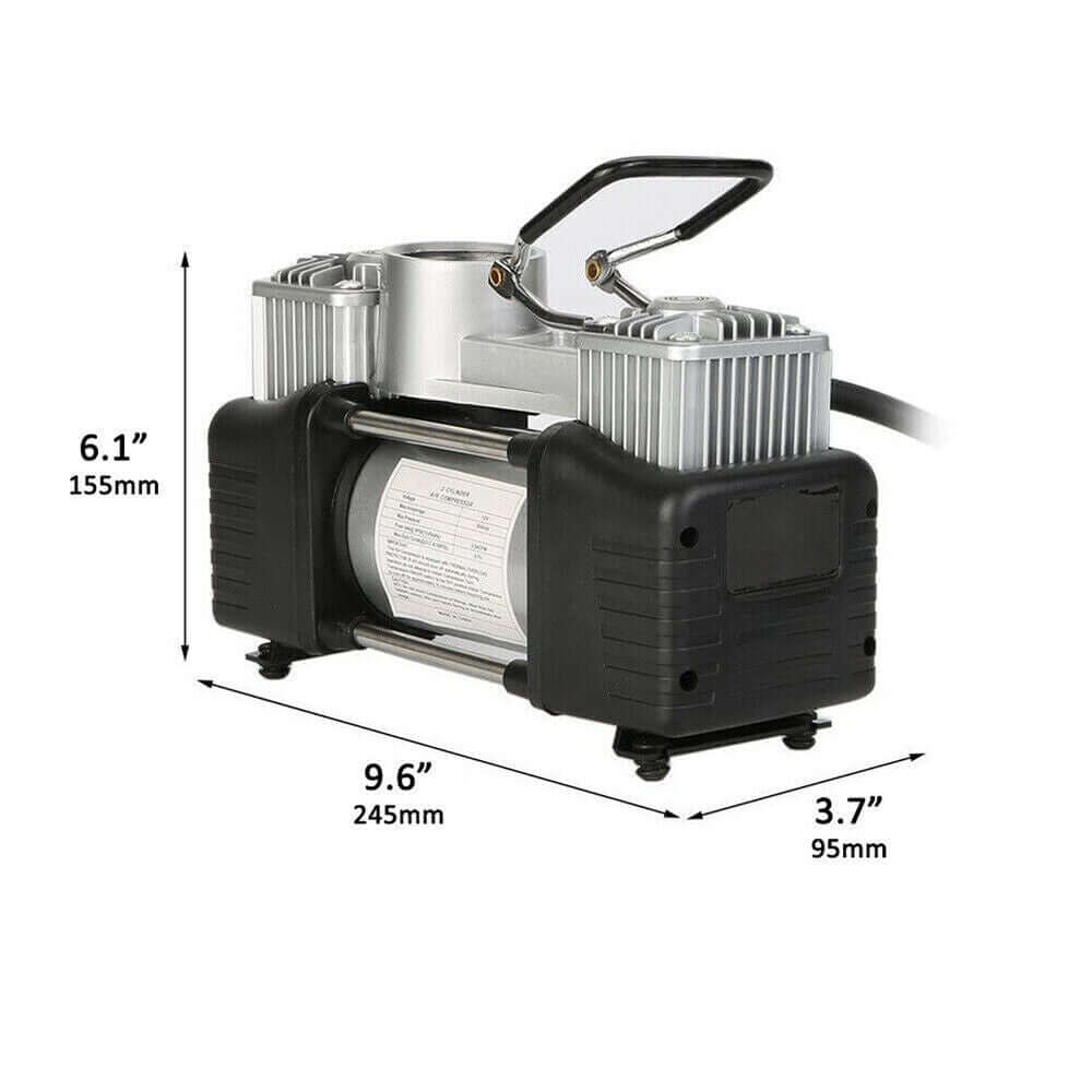Двуцилиндров Компресор за гуми 12V – снимка 6