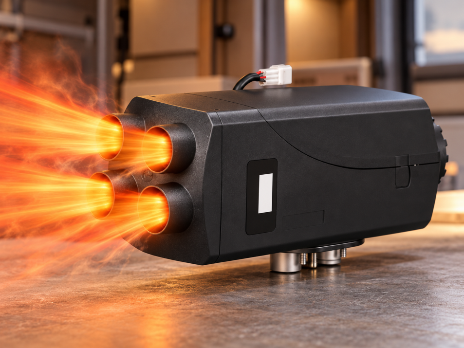 Суха дизелова печка G-tech 8 kW, 12V/24V с дистанционно управление и LCD дисплей