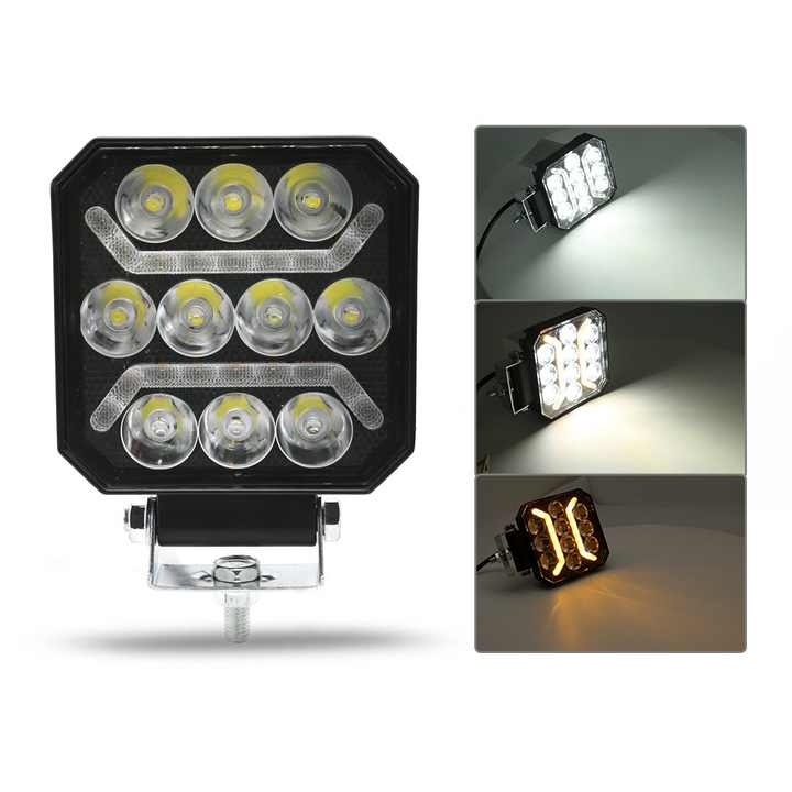 Диоден халоген LED бяла и жълта светлина габарит, 12 / 24V - T456 – снимка 2