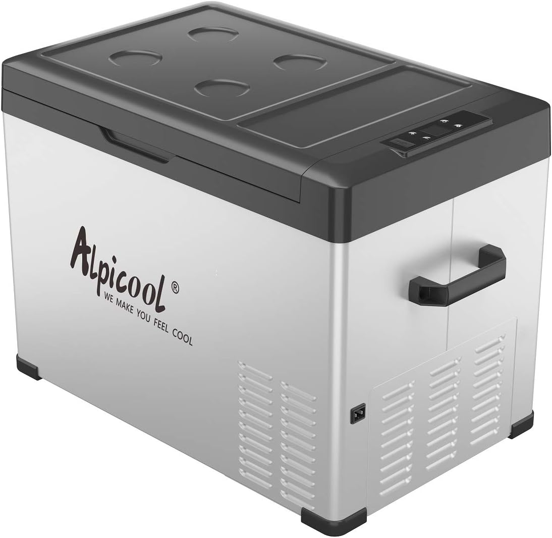 AlpiCool 40L Портативен Компресорен хладилник 40 литра 12V 24V 220V, Хладилна Кутия, Фризер