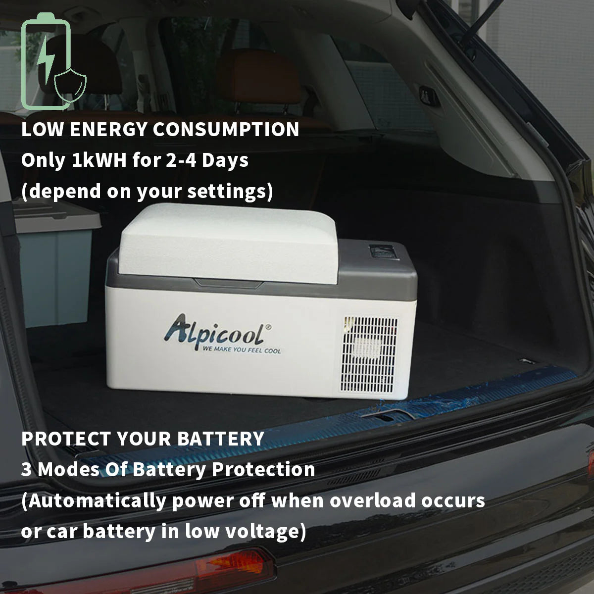 AlpiCool 20L Портативен Компресорен хладилник 20 литра 12V 24V 220V, Хладилна Кутия, Фризер – снимка 3