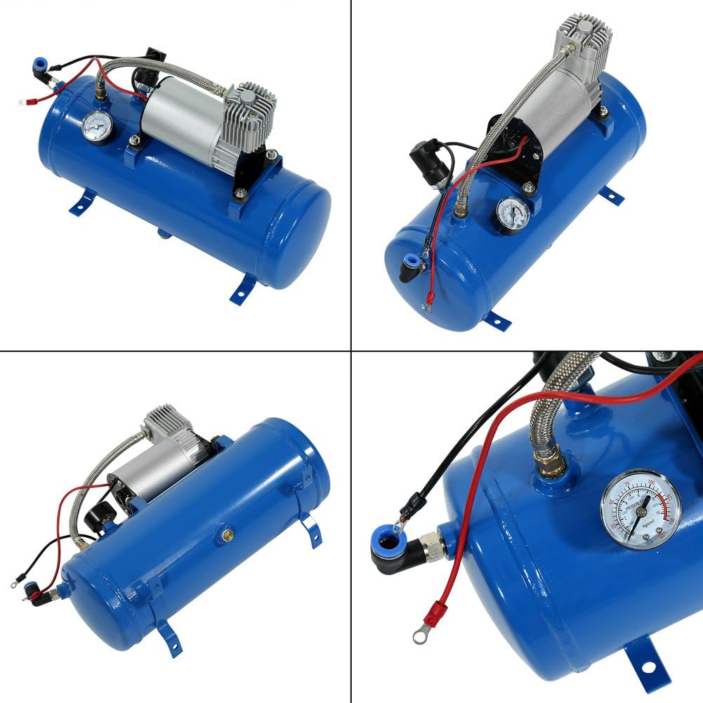 ВЪЗДУШЕН КОМПРЕСОР 150PSI Маслен резервоар 6L 12V - T514 – снимка 3