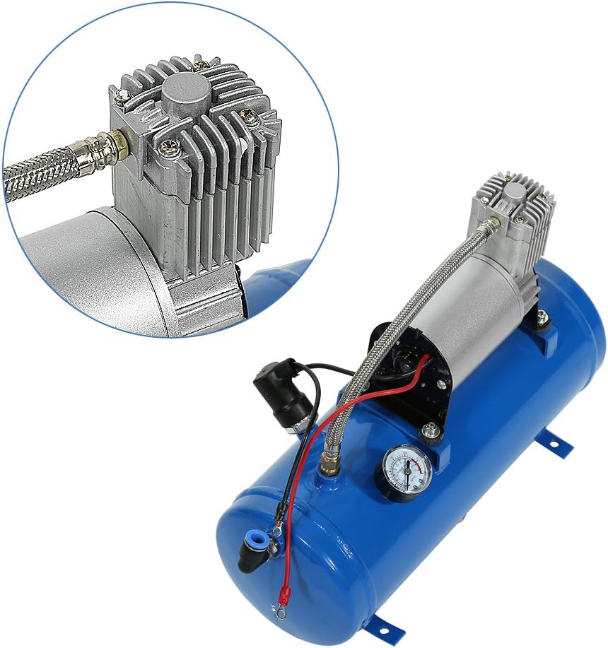 ВЪЗДУШЕН КОМПРЕСОР 150PSI Маслен резервоар 6L 12V - T514 – снимка 4