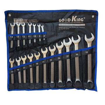 Комплект гаечни ключове 6-32mm 18 части GOODKING KRN-10018