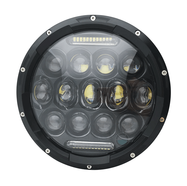LED Фар 7 инча за вграждане на джип 12V – снимка 2