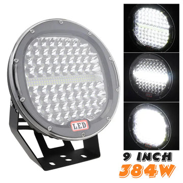 9″ Мощен халоген 384W LED ФАР за джипове камиони 9-30V