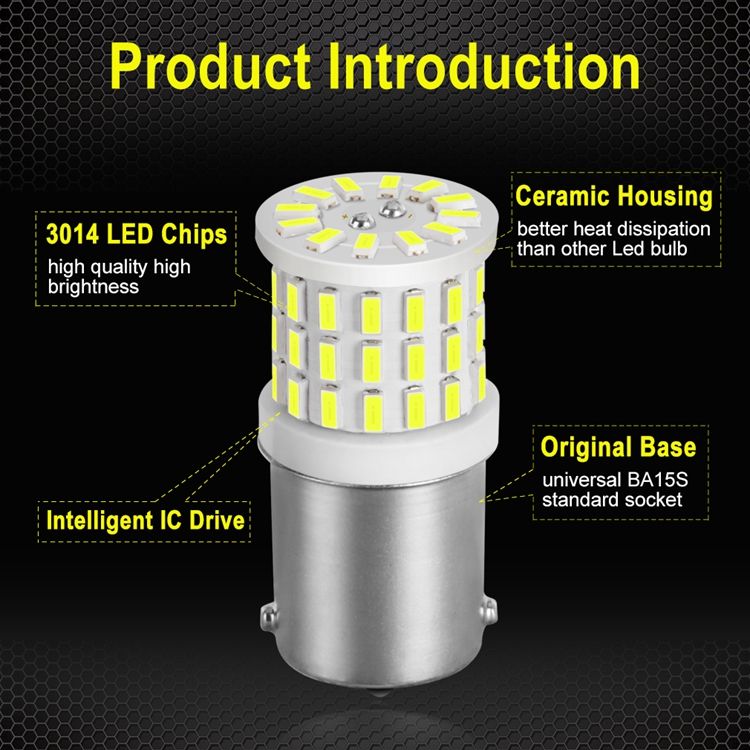 LED крушка бяла 1156 G-Tech 12 / 24V - T846 – снимка 2