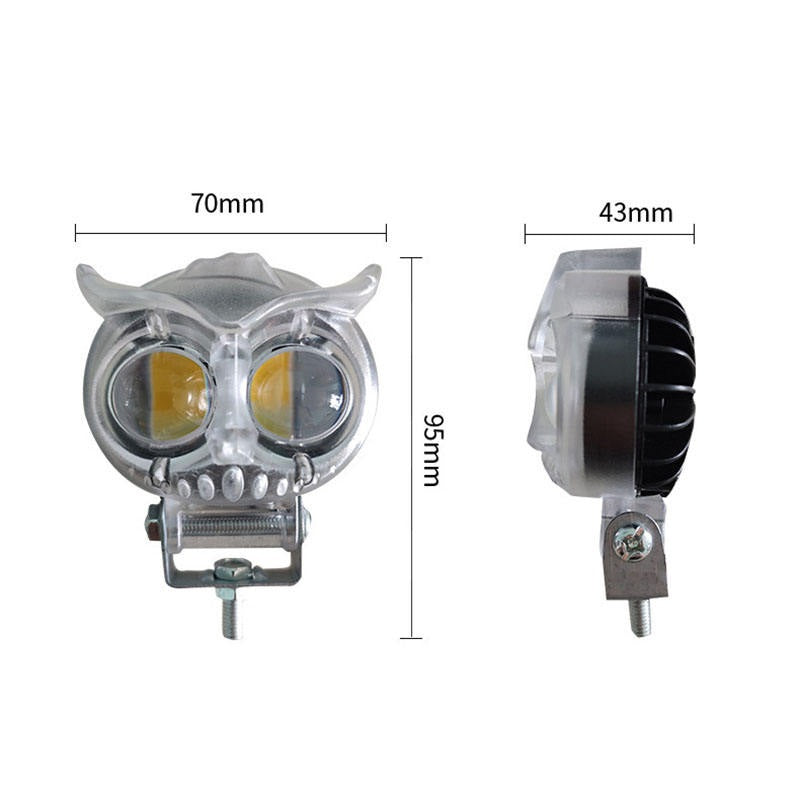 LED Халоген бухал с жълта и бяла светлина - 12 / 24V – снимка 2