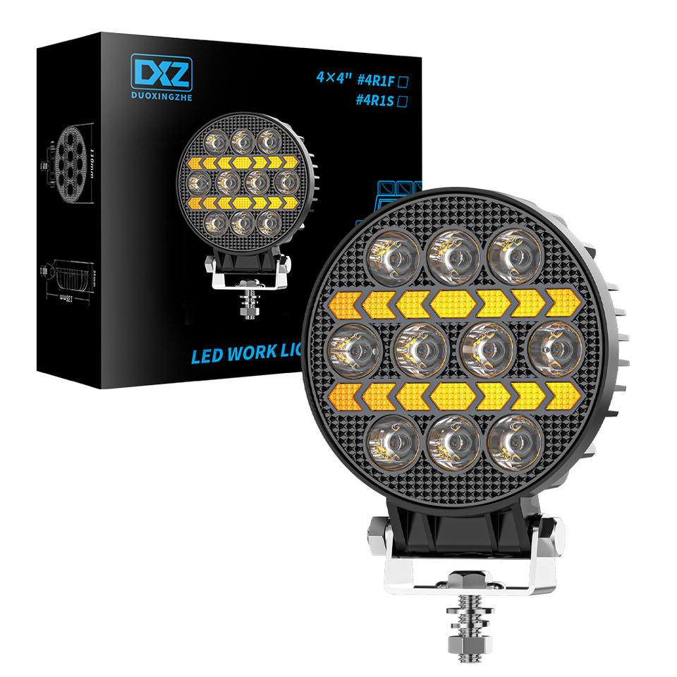 Диоден халоген LED с бяла светлина и жълт габарит - 12 / 24V - T776