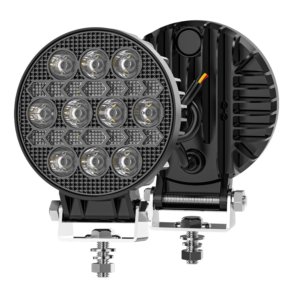 Диоден халоген LED с бяла светлина и жълт габарит - 12 / 24V - T776 – снимка 4