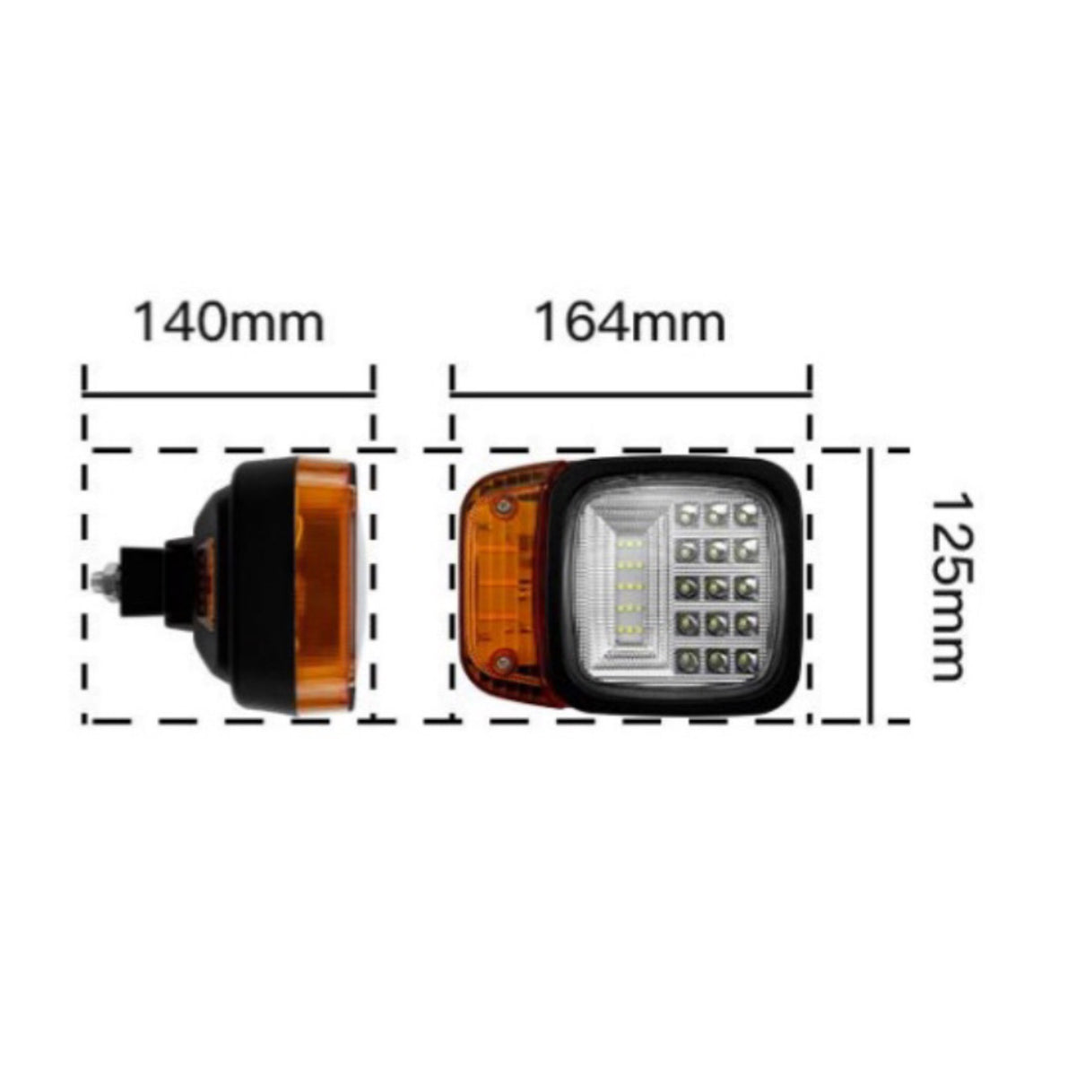 LED фар за трактор 12 / 24V със задно захващане – T781 – снимка 3