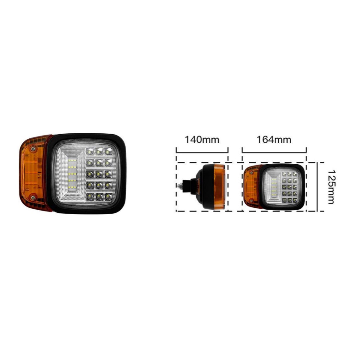 LED фар за трактор 12 / 24V със задно захващане – T781 – снимка 2