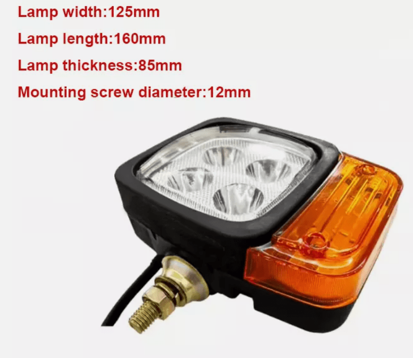 LED фар за трактор 12 / 24V със долно захващане – T783 – снимка 2