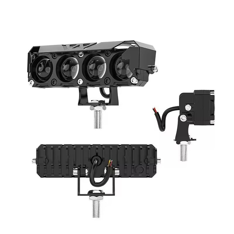 LED халоген с лупа - Бяла и жълта светлина T779 - 12 / 24V – снимка 2