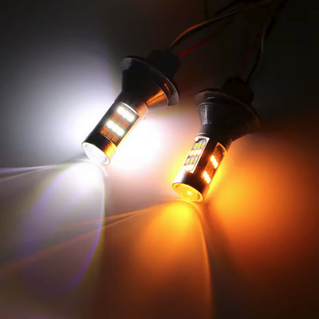 LED крушки за дневни светлини + мигач T20 – снимка 4