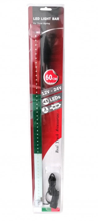Светеща лента LED Бяло, Зелено, Червено 60 см флаг - T669