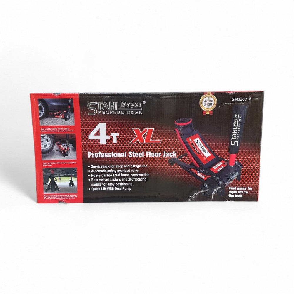 Нископрофилен Крик 4 тона Крокодил STAHLMAYER - XL , 83-505мм, с 2 помпи – снимка 9