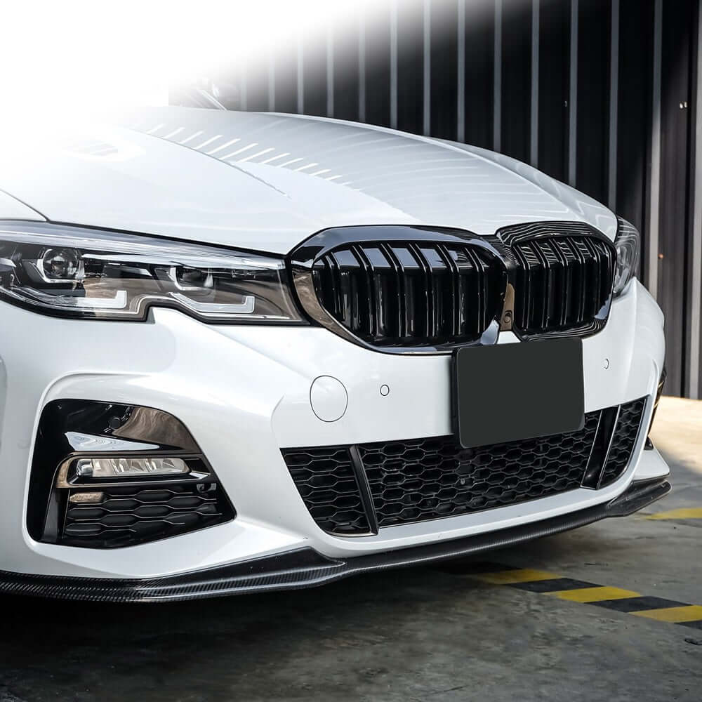 Бъбреци с двойни ребра тип M3 черен лак за BMW серия 3 G20, G21 след 2019 година – снимка 2
